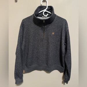 tentree Charcoal 1/4 Zip Pullover, size XL
